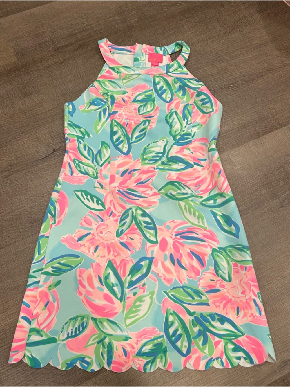 Lilly Pulitzer Sophelia Shift Dress Totally Blossom in a kids Size Medium